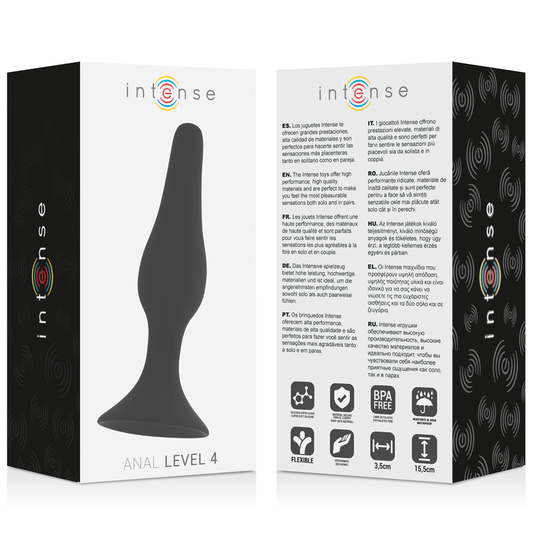 INTENS - ANAAL NIVEAU 4 15,5CM ZWART