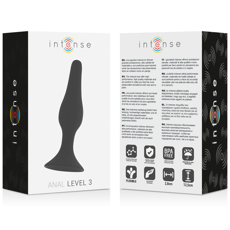 INTENS - ANAAL NIVEAU 3 12,5CM ZWART