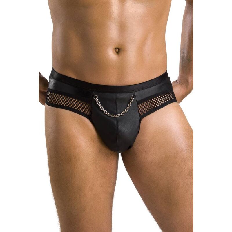 PASSION - 030 BRIEFS ABIERTO TOM NEGRO L/XL