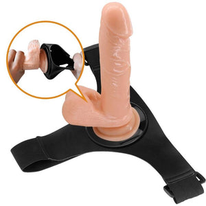 Pretty Love – Harnais slips harnais universel avec gode tom 20 cm naturel