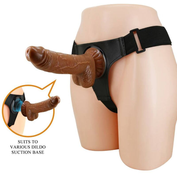 Pretty Love – Slip harnais harnais universel avec gode micheal 20 cm noir