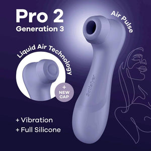 Pro 2 Génération 3 - Double Air Pulse Vibrator - Liquid Air - Rouge Vin