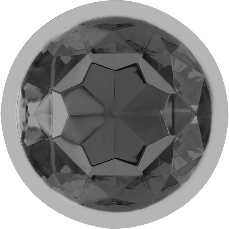 INTENSE - ALUMINUM METAL ANAL PLUG WITH NEGRO CRYSTAL TALLA M