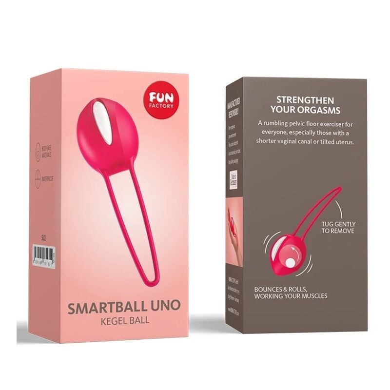 Fun Factory – Smartball uno blanc/inde rouge