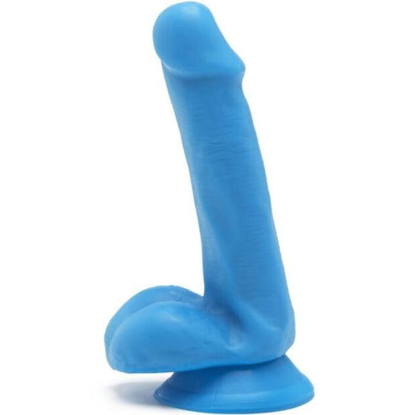 GET REAL - HAPPY DICKS DILDO 12 CM WITH TESTICULOS AZUL