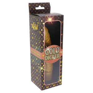Gode vibrant original Gold Dicker 20 cm