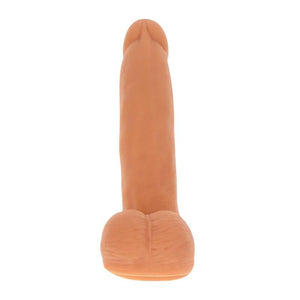 Gode à va-et-vient nu en silicone 19,5 cm
