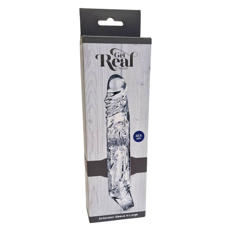 GET REAL - EXTRALARGO VERLENGING 22,5 CM TRANSPARANT