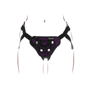 Harnais strap-on en dentelle