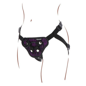 Harnais strap-on en dentelle