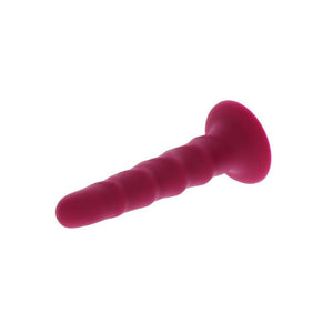 Gode pour harnais strié silicone 16 cm