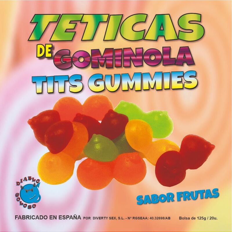 Diablo Goloso – Tetines gommeuses strass assorties