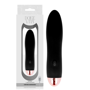 Dolce Vita – Vibrateur rechargeable quatre noir 7 vitesses