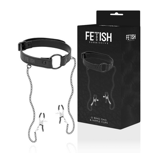 Fetish Submissive – Anneau billon avec pinces télémon