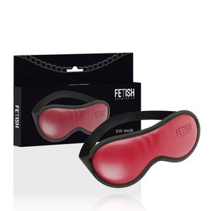 Fetish Submissive Dark Room – Masque en cuir végan avec doublure en néoprène