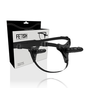Fetish Submissive Harness – Silicone noir réaliste 15 cm