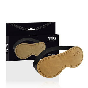 Fetish Submissive Origin – Masque en cuir vegan avec doublure en néoprène