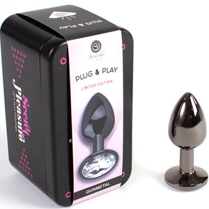 SecretPlay – Plug anal en gunmetal petite taille 7 cm