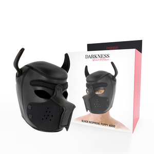 Darkness – Masque pour chien en néoprène avec museau amovible M