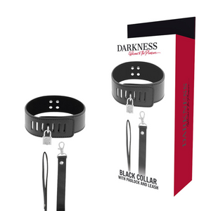 Darkness – Collier BDSM avec serrure noire