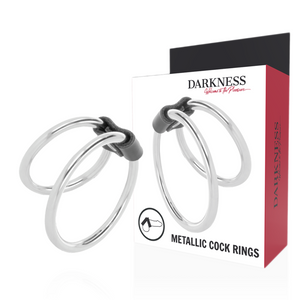 Darkness – Anneau pénis double en métal
