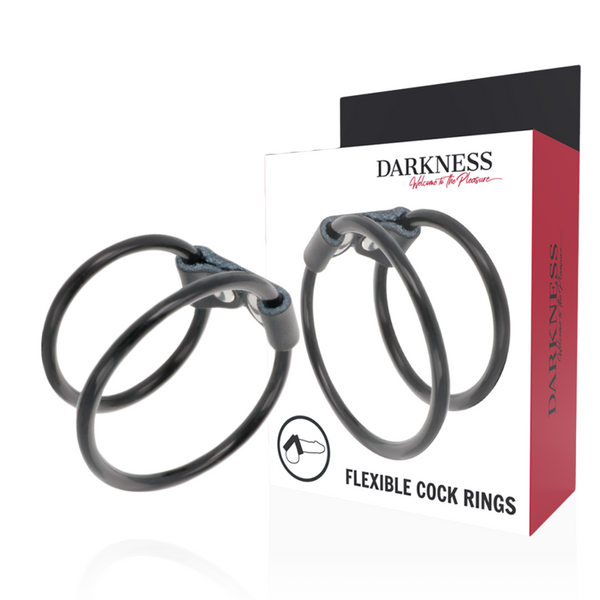 Darkness – Anneau pénis double flexible