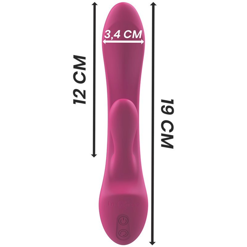 INTENSE - LUIGI VIBRADOR KONIJN SILICONA LIQUIDA ROSA