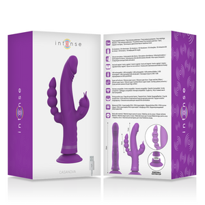 Intense – Vibrateur en silicone casanova rabbit triple moteur violet