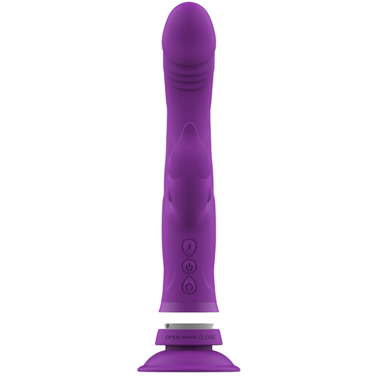 INTENSE - CASANOVA VIBRADOR KONIJN SILICONA DRIEVOUDIGE MOTOR MORADO
