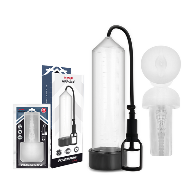 Pump Addicted – Rx7 transparent avec masturbateur