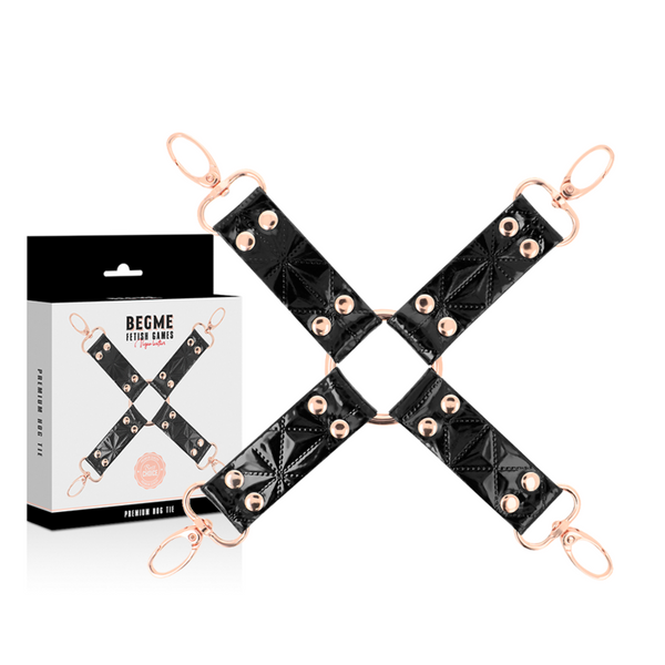 Begme – Black edition cravate en cuir vegan