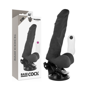 Basecock – Vibrateur articulable télécommande noir 21 cm -o- 5 cm
