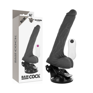 Basecock – Vibrateur articulable télécommande noir 18.5 cm -o- 4 cm