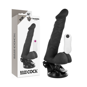 Basecock – Vibrateur articulable télécommande noir 20 cm -o- 4.5 cm