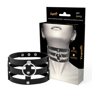 Coquette Chic Desire – Ras de cou en cuir végan style fétiche
