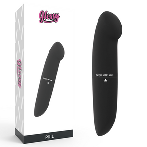Glossy – Vibrateur phil noir