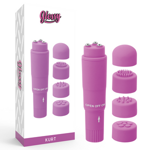 Glossy – Masseur de poche kurt violet