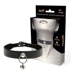 Coquette Chic Desire – Collier cuir vegan femme accessoire hochet/cerceau