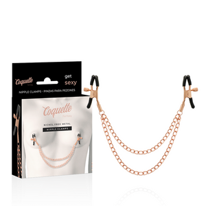 Coquette Chic Desire – Pinces metelons fantaisie en métal avec chaîne