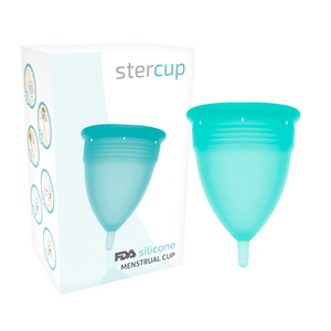 Stercup – Coupe menstruelle en silicone fda aigue-marine - taille L