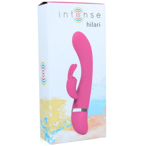 Intense – Vibrateur de luxe en silicone rose hilari