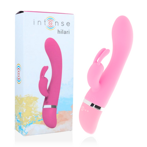 Intense – Vibrateur de luxe en silicone rose hilari