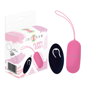 Intense – Oeuf vibrant flippy i avec télécommande rose