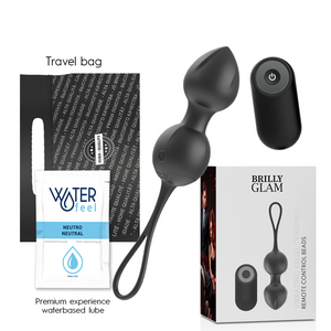 Brilly Glam – Perles de kegel vibrantes télécommande