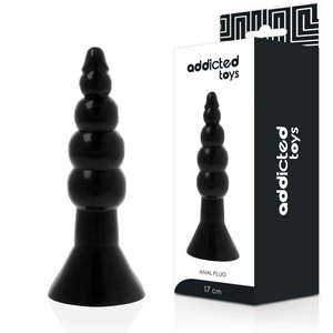 Addicted Toys – Plug anal 17 cm noir