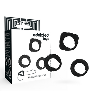 Addicted Toys – Ensemble c-ring noir
