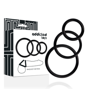 Addicted Toys – Ensemble danneau pour pénis noir
