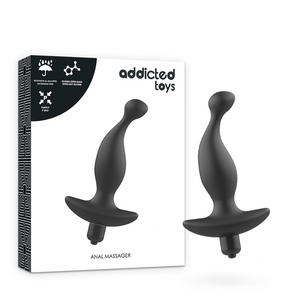 Addicted Toys – Masseur anal avec vibration noire modèle 1