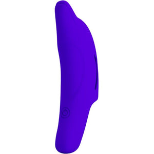 Pretty Love – Puissant stimulateur de doigts bleu foncé delphini