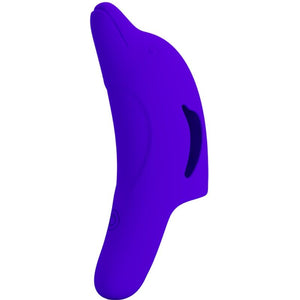 Pretty Love – Puissant stimulateur de doigts bleu foncé delphini